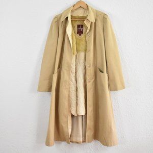 Vintage J Gallery Hooded Tan Trench Coat 6/7